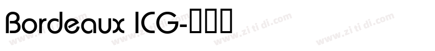 Bordeaux ICG字体转换